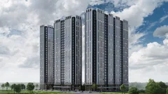 МФК «Сенатор» в Грозном — панорамный вид корпусов со стороны улицы, визуализация
